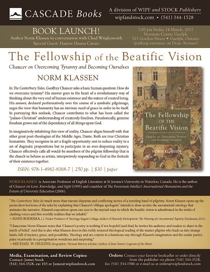 Book Launch: The Fellowship of the Beatific Vision